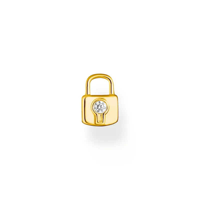 Stiftörhängen individuellt hänglås guld – H2219-414-14 (MEGA KAMPANJ)>Thomas Sabo Discount