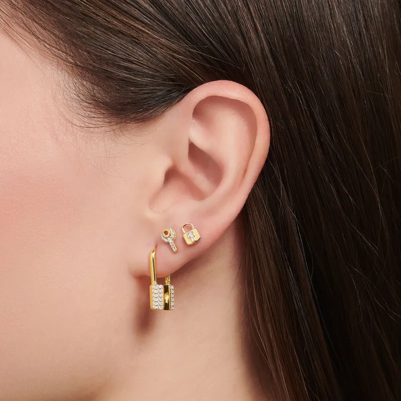 Stiftörhängen individuellt hänglås guld – H2219-414-14 (MEGA KAMPANJ)>Thomas Sabo Discount