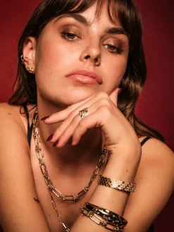 YLVA LI Bertha Bangle Guld 5041><noscript><img width=