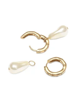 YLVA LI Bertha Pearl Light Champagne Guld 6022>Örhängen Outlet