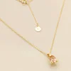 YLVA LI Embla Orange – Guld>Halsband New