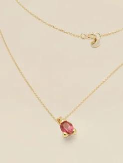 YLVA LI Embla Ruby – Guld>Halsband New