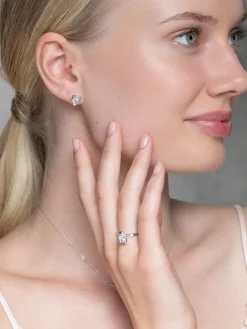 YLVA LI Embla ring Crystal – Silver><noscript><img width=