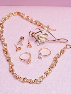 YLVA LI Embla Stud Orange – Guld><noscript><img width=