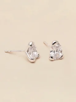 YLVA LI Embla Stud Crystal – Silver>Örhängen Best