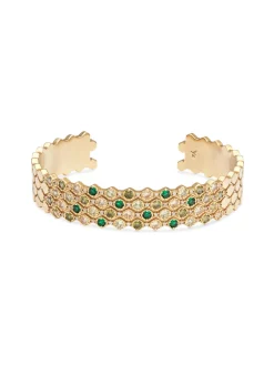YLVA LI Halo Emerald Guld 5012>Armband New