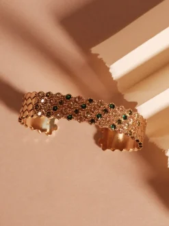 YLVA LI Halo Emerald Guld 5012>Armband New