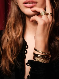 YLVA LI Halo Emerald Guld 5012><noscript><img width=