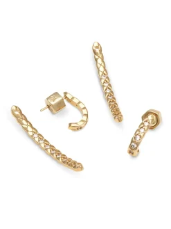 YLVA LI Mademoiselle Crystal Guld 6052>Örhängen New