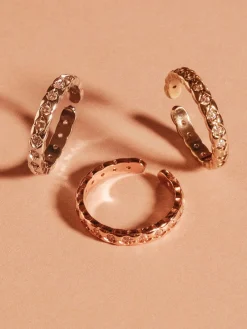 YLVA LI Mademoiselle Ring Crystal Guld 3071>Ringar Discount