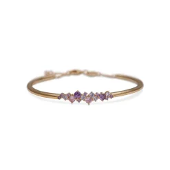 YLVA LI Meadow Guld Pink Amethyst 5052>Armband Online