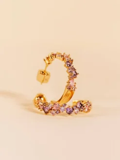 YLVA LI Meadow Avantgarde Pink Amethyst Guld 6012>Örhängen Sale