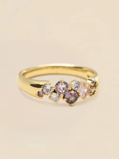 YLVA LI Meadow Pink Ring Amethyst – Guld>Ringar Clearance