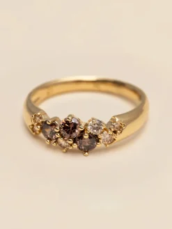 YLVA LI Meadow Ring Chestnut – Guld>Ringar Hot