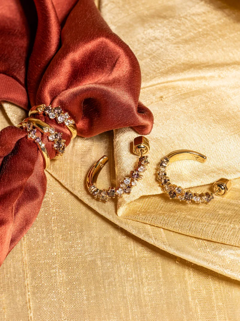 YLVA LI Meadow Ring Chestnut – Guld>Ringar Hot