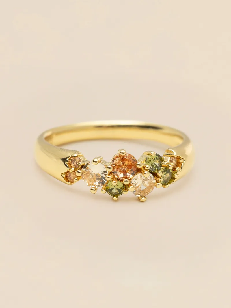 YLVA LI Meadow Ring Peridot – Guld>Ringar Outlet