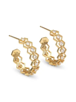 YLVA LI Nova Crystal Guld 6061>Örhängen Discount