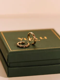 YLVA LI Petite Bertha Cuff Light Champagne Guld 6041>Örhängen Best