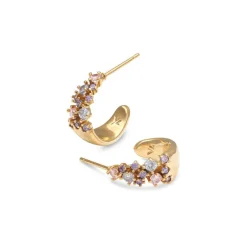 YLVA LI Petite Meadow Pink Amethyst Guld 6002>Örhängen Clearance