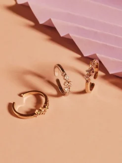 YLVA LI Petite Meadow Ring Pink Amethyst – Guld>Ringar New