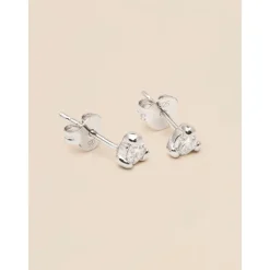 YLVA LI Signature Stud Diamond Örhängen 3,4mm – Silver 8626>Signature Diamond Collection Outlet