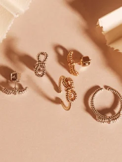 YLVA LI Yves Bow Ring Guld 3042><noscript><img width=